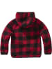 Brandit Kinder Fleecejacke/Fleecepullover "Kids Teddyfleece Jacket Hooded" in Rot