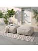 home24 Loungegruppe Baya 2-teilig Typ H in Beige