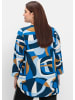 sheego Tunika in tiefblau-gemustert
