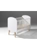 58 aufm Kessel BABYBETT Karilynn 129x94x68 aus MDF+Massivholz in Weiß