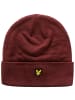 Lyle & Scott Beanie Cuff in weinrot