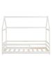 Homestyle4u Hausbett 80x160 mit Lattenrost in Weiß