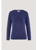 Hessnatur Strick Pullover in irisblau