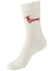 LASCANA Socken in 3x ecru gemustert