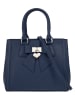 Cluty Handtasche Solcuore echt Leder in blau