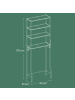 SONGMICS Badregal Badezimmerregal Dalten in Grau - (B)63 x (H)176 x (T)30 cm