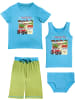 Erwin Müller Single-Jersey Jungen-Wäsche-Set 4-tlg. in türkis/grün