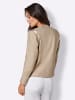 creation L Leinen-Viskose-Blazer in beige