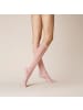 Kunert Kniestrümpfe Ajour Häkelstruktur in powder rose