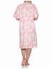NORMANN kurzarm Nachthemd Knopfleiste am Hals - 77403 in rosa