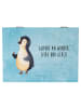 Mr. & Mrs. Panda Aufbewahrungskiste Pinguin Marienkäfer mit Spruch in Eisblau