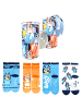 Bluey 4er - Pack Kindersocken Bluey Geschenkset mit Spardose  in Bunt