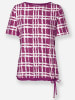 WITT WEIDEN Shirt in magenta-ecru-bedruckt