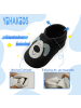 Yalion Leder-Krabbelschuhe "Welpe" in Schwarz