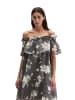 Marc O'Polo Carmen-Kleid loose in Dark Grey