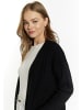 IZIA Damen Cardigan in Schwarz Mehrfarbig