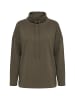 Ulla Popken Sweatshirt in olivgrau