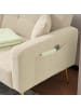 ABRIHOME Schlafsofa mit Bettfunktion und Kissen in Beige