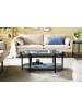 home24 home24 Couchtisch aus lackiertem MDF & massiven Eichenbeinen in Blaugrau in Blaugrau