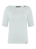 Zero  Basic Shirt mit U-Boot-Ausschnitt in Silver Blue