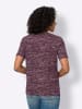Sieh an! Rundhalsshirt in malve-traube-bedruckt