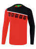 erima 5-C Longsleeve in rot/schwarz/weiss