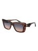 Dita Unisex Sonnenbrille Rechtwinklig Braun