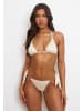 Moda Minx Bikini Hose Mykonos Pendant Hoop Tie Side in Beige