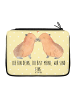 Mr. & Mrs. Panda Federmappe Capybara Liebe mit Spruch in Gelb Pastell