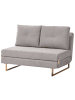 Beliani 3-tlg Schlafsofa JERSLEV in Grau/Braun