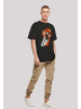 F4NT4STIC T-Shirt Basketball Splash Sport OVERSIZE TEE in schwarz
