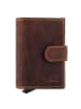 Greenburry Vintage Geldbörse RFID Schutz Leder 8 cm in brown