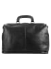 X-ZONE Reisetasche echt Leder in schwarz