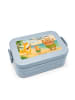 Mr. & Mrs. Panda Bentobox Waldtiere Aloha Design mit Spruch in Blau Pastell