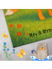 Mr. & Mrs. Panda Handtuch Fuchs Blumen Design ohne Spruch in Weiß