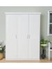 ebuy24 Kleiderschrank Magnus Weiß 140 x 55 cm