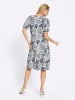 Heine Jersey-Kleid in champagner-marine-bedruckt