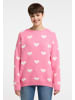 myMo Damen Strickpullover in pink