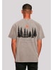 F4NT4STIC Oversize T-Shirt Oversize Escape Discover the World Forest in Asphalt
