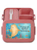 Mr. & Mrs. Panda Bento Box Sternzeichen Wassermann Design mit Sp... in Rot Pastell
