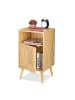 relaxdays 2tlg. Nachttisch in Natur - (B)40 x (H)72 x (T)39 cm