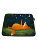 Mr. & Mrs. Panda Notebook Tasche Fuchs Sterne Design ohne Spruch in Weiß