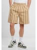 Urban Classics Sweat Shorts in unionbeige/white/black