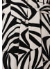 More & More fließendes Midikleid, Alloverprint in black/offwhite