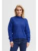 PULZ Jeans Strickpullover PZIRIS Pattern Pullover in blau