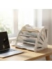 relaxdays Briefablage in Braun - (B)34 x (H)28 x (T)28 cm