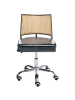Beliani Bürostuhl NOME in Schwarz/Silber/Braun - (W) 50 x (H) 73 x (L) 50 cm