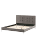Beliani Doppelbett AMBERT in Grau - (W) 148 x (H) 102 x (L) 212 cm