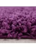 KADIMA DESIGN Teppich Hochflor Unifarben Polypropylen Wohnzimmer Shaggy in Violett
