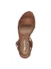 Tamaris Touch-It-Sandalen mit Keilabsatz Braun